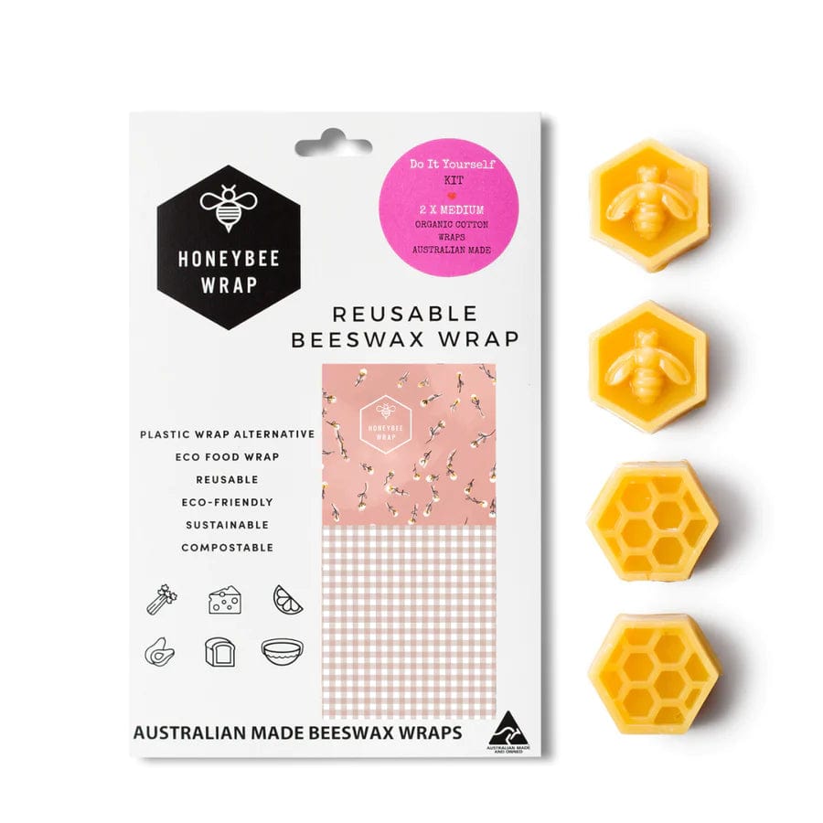 Eco-Friendly DIY Beeswax Food Wraps Kit - Reusable Sustainable Food Storage for Sandwiches, Fruits & Cheese - Perfect for Zero Waste Kitchen & Picnic Lunch Packing
