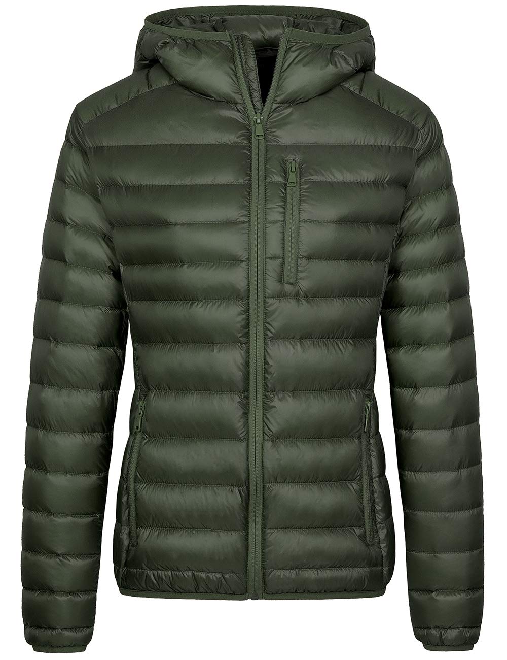 Wantdo Women's Lightweight Packable Down Jacket - Hooded Winter Puffer Coat for Outdoor Activities, Travel & Cold Weather