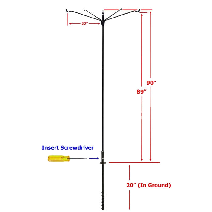 4-Arm Extended Reach Bird Feeding Station - Durable Outdoor Bird Feeder for Garden, Yard & Patio - Attracts Wild Birds for Bird Watching & Nature Enjoyment