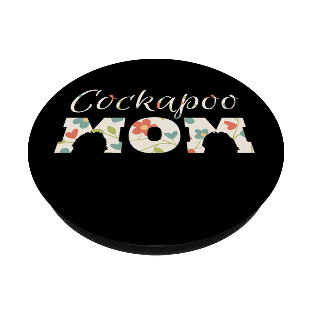 Cockapoo Mom Tablet and Phone Stand with Swappable PopGrip - Perfect for Women, Ideal for Reading, Cooking, and Video Calls