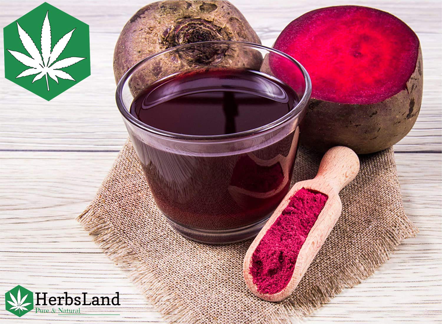 HerbsLand® 100% Natural Beetroot Powder (Beta Vulgaris) - Superfood for Detox & Energy | Multani Mitti Clay & Neem Leaf Powder for Glowing Skin - 100g Each | Perfect for Smoothies, Face Masks & Natural Skincare Routine