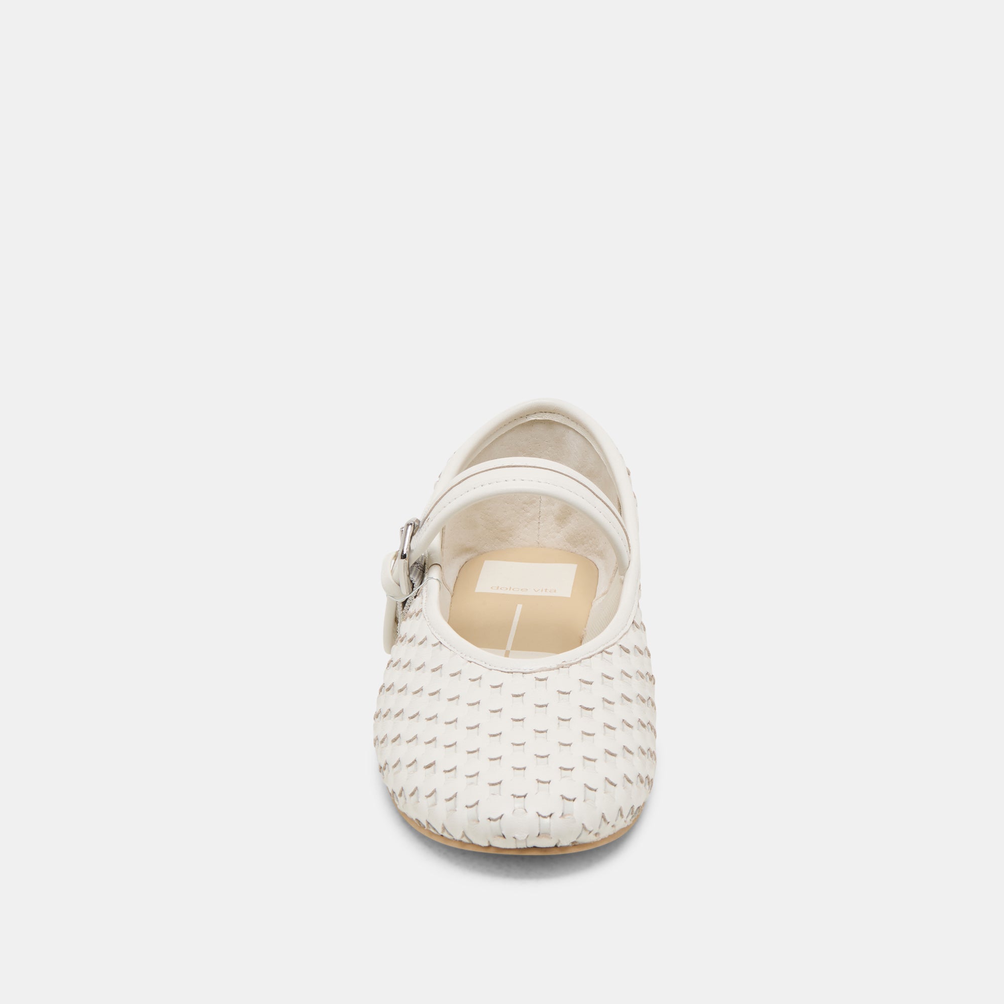 Roslyn Woven Ballet Flats for Women - True White Genuine Leather Comfortable Slip-On Shoes - Perfect for Work, Travel & Casual Outfits
