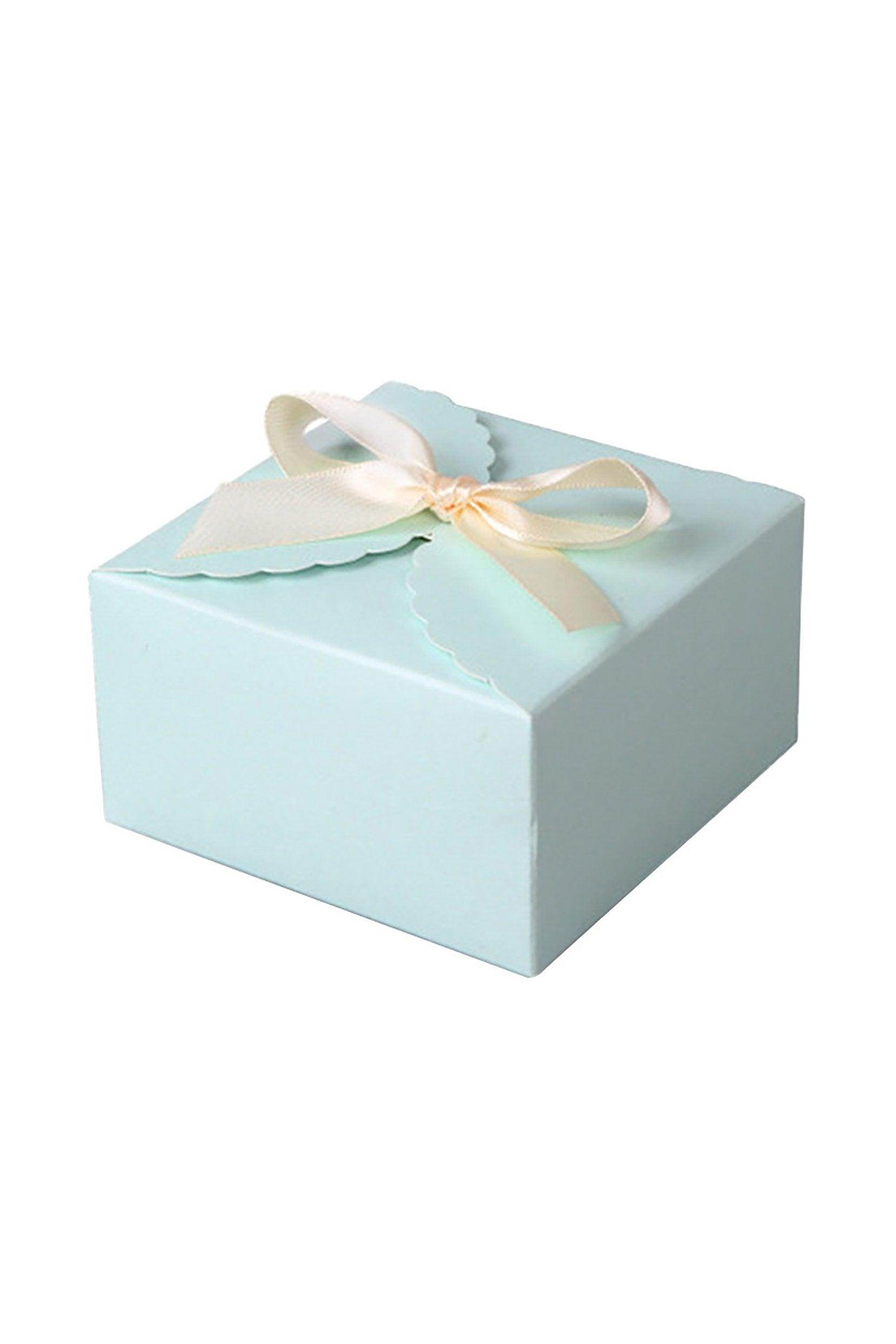 Light Blue & Yellow Favor Boxes - Set of 12 Premium Gift Packaging Boxes for Weddings, Baby Showers & Party Favors | CGF0239