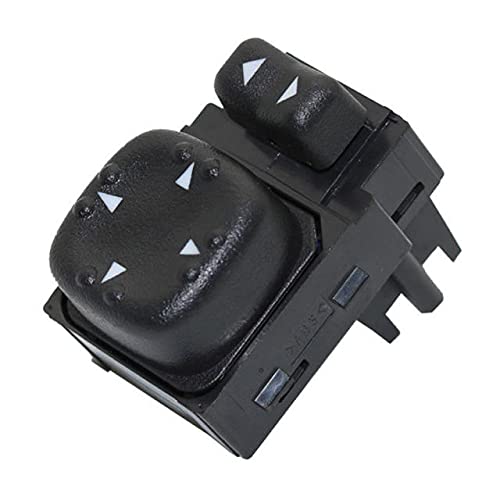OEM Power Mirror Switch for Chevrolet Silverado & GMC Sierra 1500 15045085 901-124 Rear View Mirror Control Switch - Black - Replacement for Driver Side Door Panel - Perfect for Off-Roading, Towing & Daily Commuting