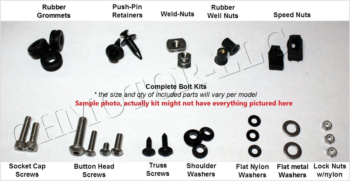 CBR600 F4i Fairing Bolts Kit 1999-2007 for Motorcycle Body Repair