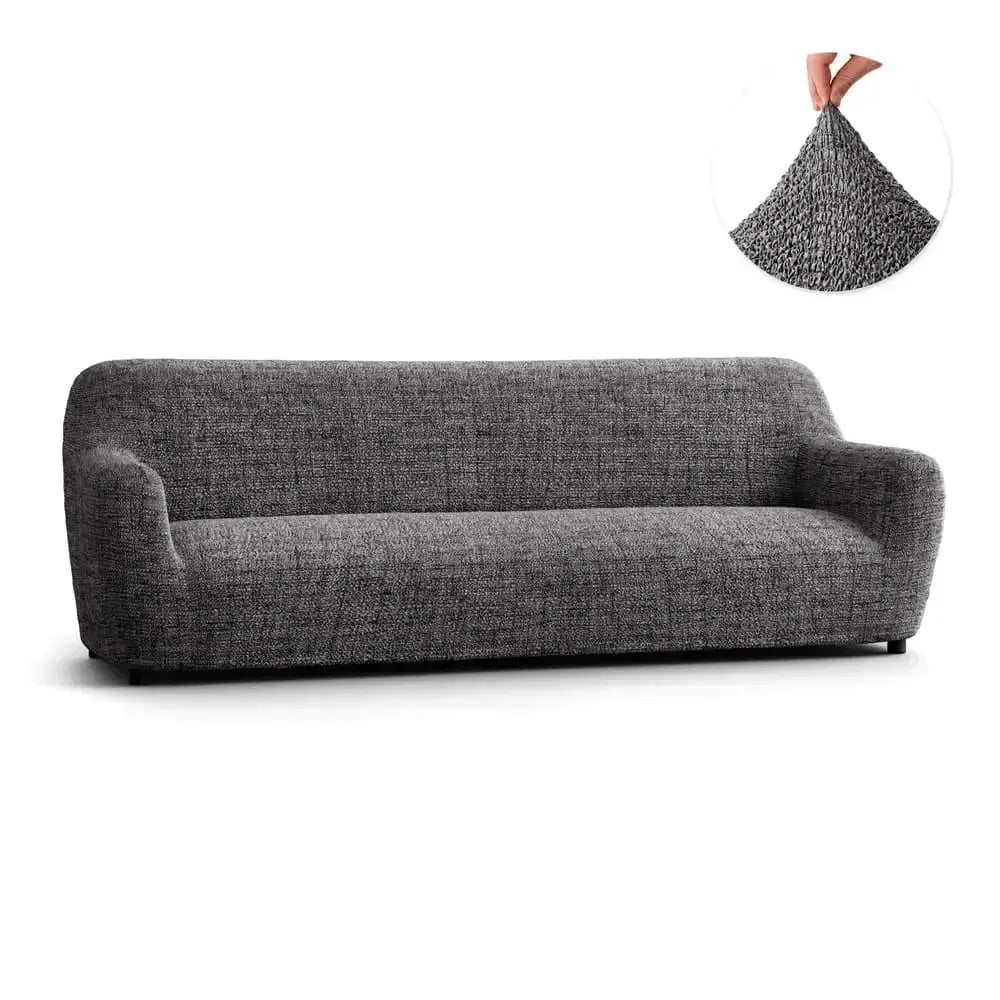 4 Seater Sofa Slipcover - Soft Microfiber Fabric with Stylish Prints - Perfect for Living Room, Family Room & Home Decor