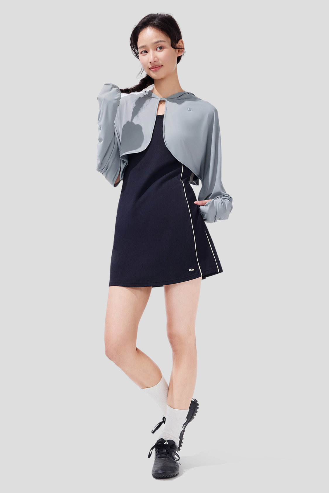 UPF50+ Women's Short Cape Jacket - Lightweight Sun Protection Outerwear for Beach, Travel & Outdoor Activities