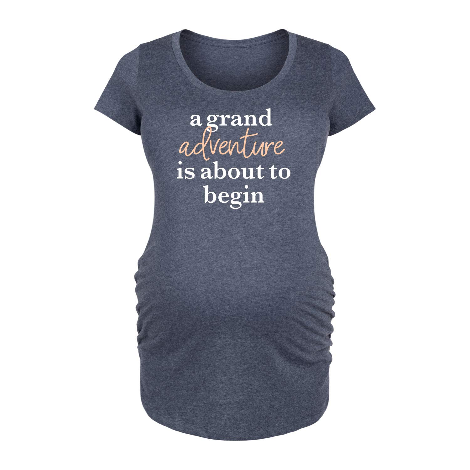 Bloom Maternity Grand Adventure Scoop Neck Maternity T-Shirt - Soft & Comfortable Pregnancy Tee for Everyday Wear & Outdoor Activities