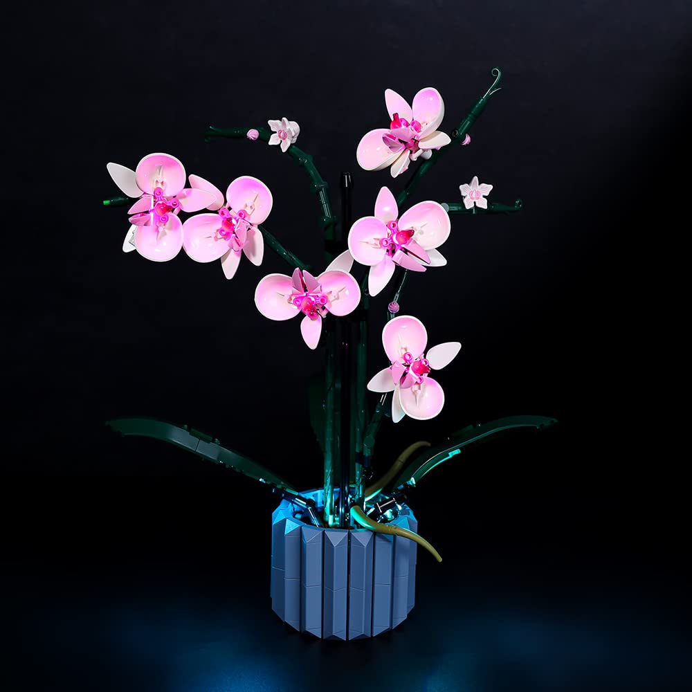 Orchid 10311 LED Lighting Kit for Lego Building Blocks - Decorative Plant Model Light Set (Lego Set Not Included) - Perfect for Home Decor, Gift Ideas & Lego Enthusiasts