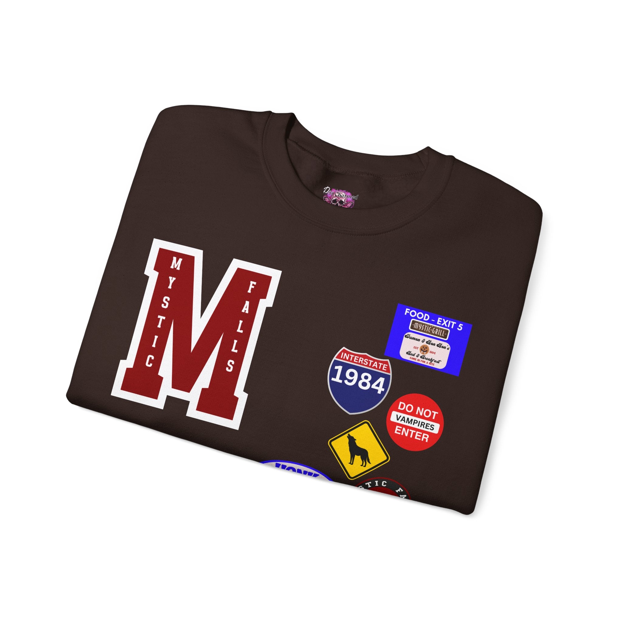 Mystic Falls Roadtrip Crewneck Sweatshirt - Comfortable Unisex Pullover for Travel & Adventure | Perfect for Road Trips, Camping & Outdoor Activities