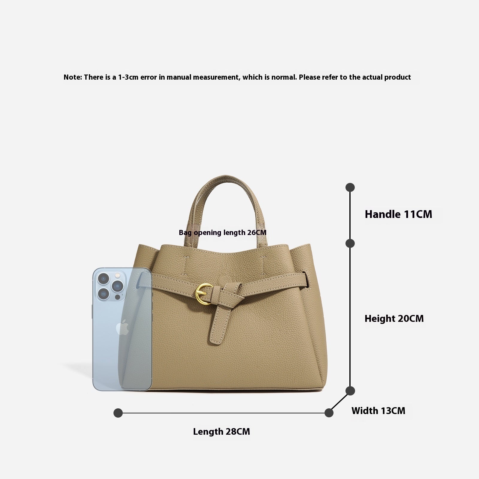 Genuine Leather Tote Bag for Women - Stylish Shoulder Bag & Crossbody Purse - Perfect for Work, Travel and Everyday Use