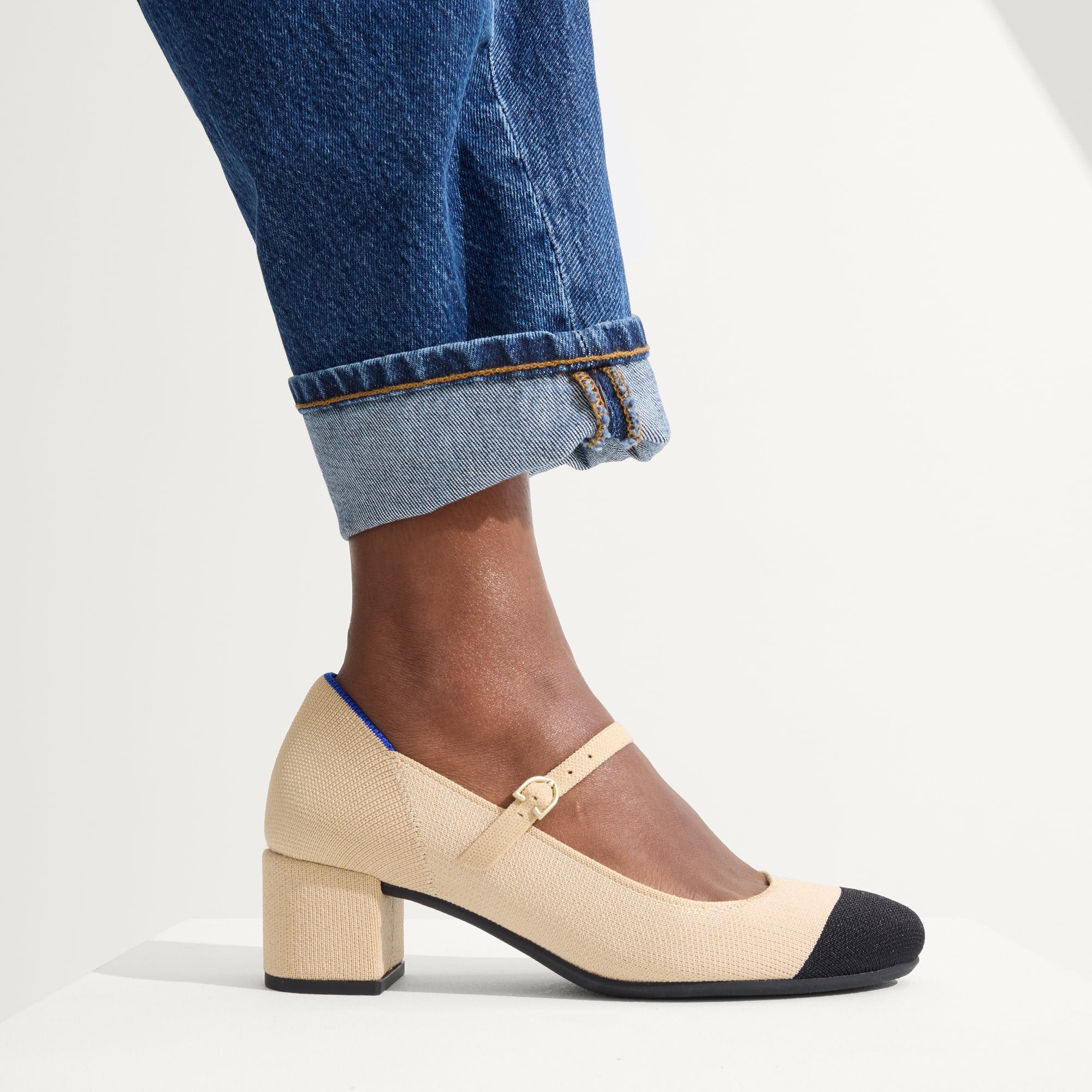 Elegant Cream Mary Jane Heels with Captoe - Perfect for Weddings, Parties & Vintage Style Outfits