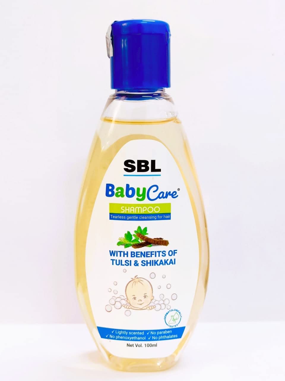 SBL BabyCare Shampoo for Newborns & Infants - 100ml Gentle Tear-Free Formula | Pack of 1 | Perfect for Daily Bath Time & Sensitive Scalp Care