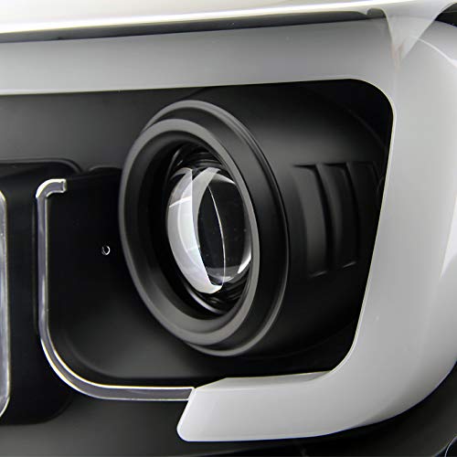 AKKON Black Headlights & LED Taillights Set for 2014-2021 Toyota Tundra TRD - Smoke Lens Style for Enhanced Visibility & Night Driving Safety