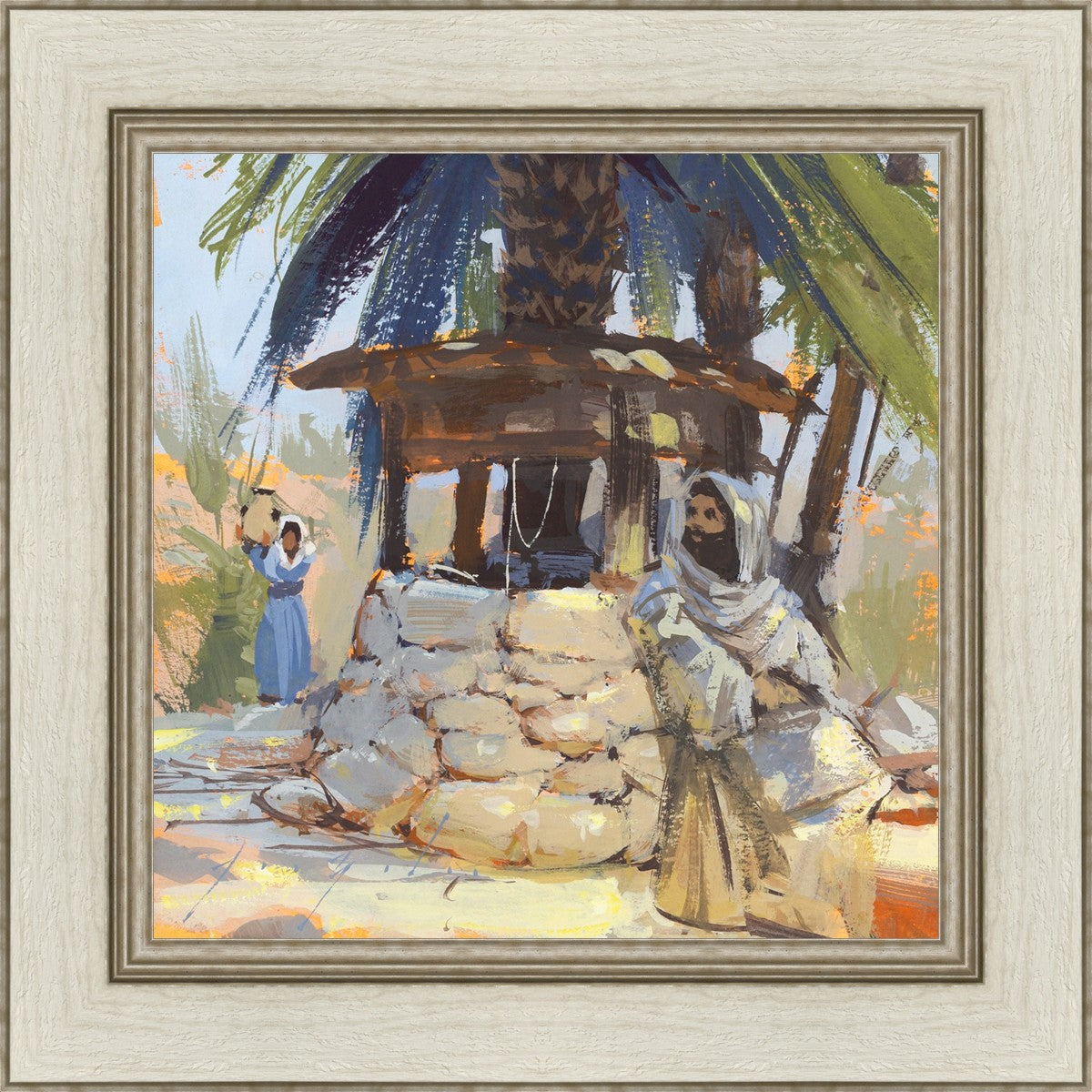 Approaching The Well - Premium Handcrafted Home Decor for Rustic & Farmhouse Style | Perfect for Living Room, Bedroom, or Kitchen Decor