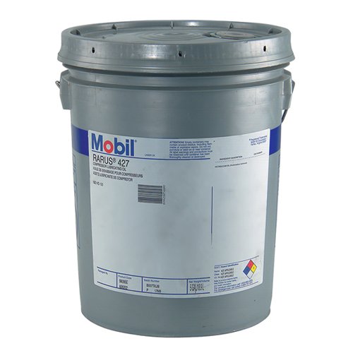 Mobil 98095E 5 Gallon Rarus® 427 Premium Air Compressor Oil - High Performance Lubricant for Industrial & Automotive Compressors