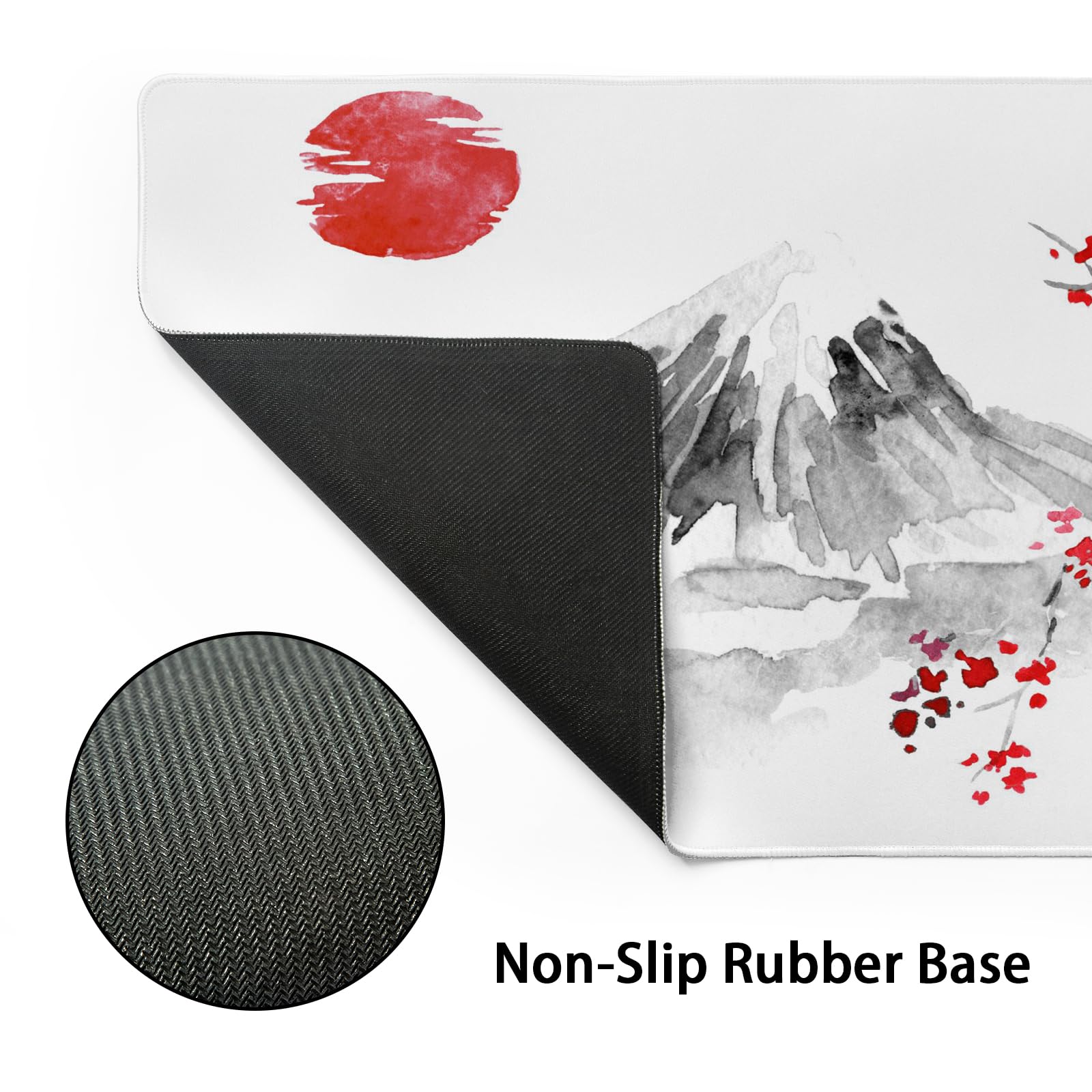 Cherry Blossom Gaming Mouse Pad - Large Non-Slip Desk Mat for Work & Gaming