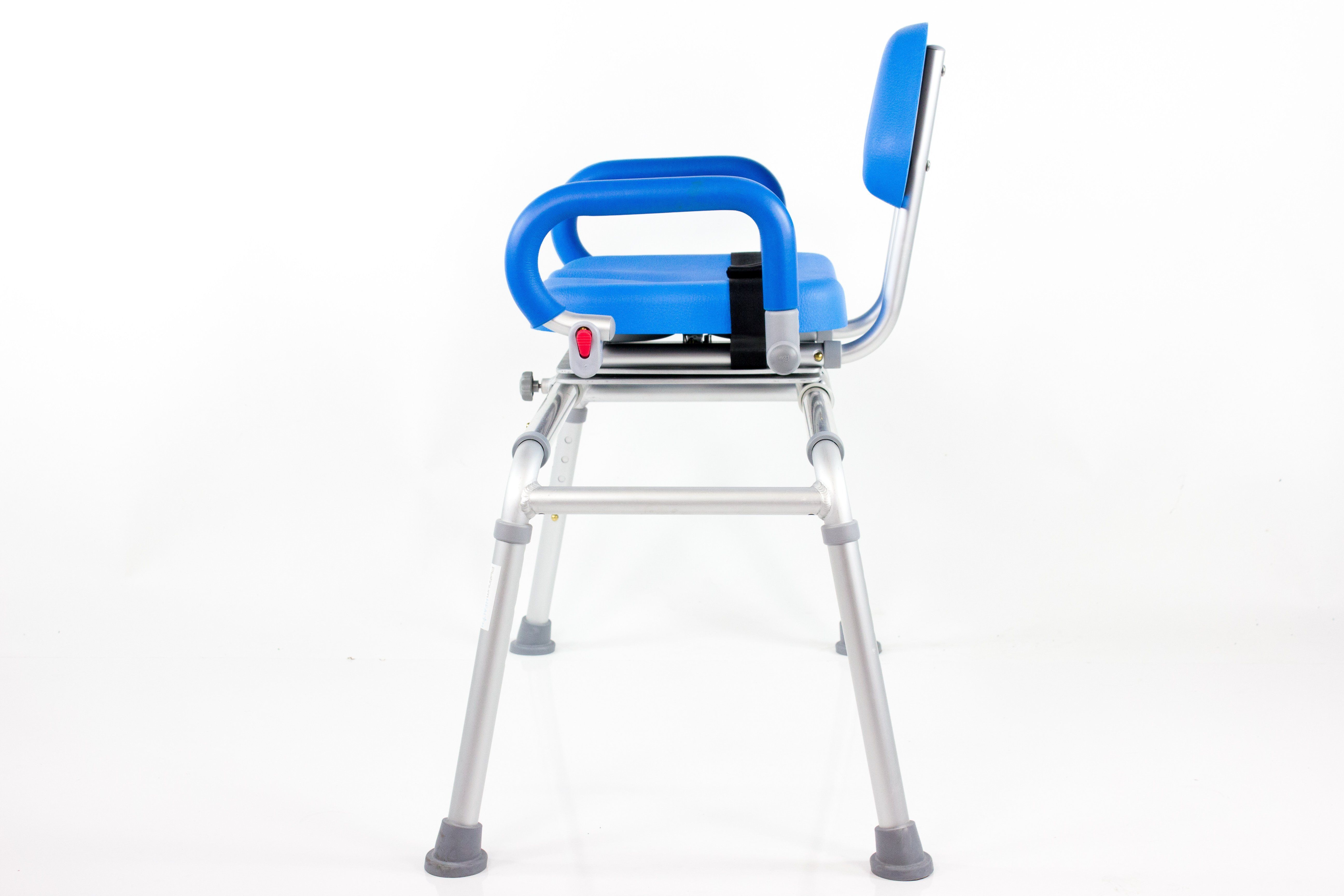 Refurbished Carousel Sliding Transfer Bench with Swivel Seat - Mobility Aid for Elderly & Disabled - Safe Bathroom & Shower Transfer Solution