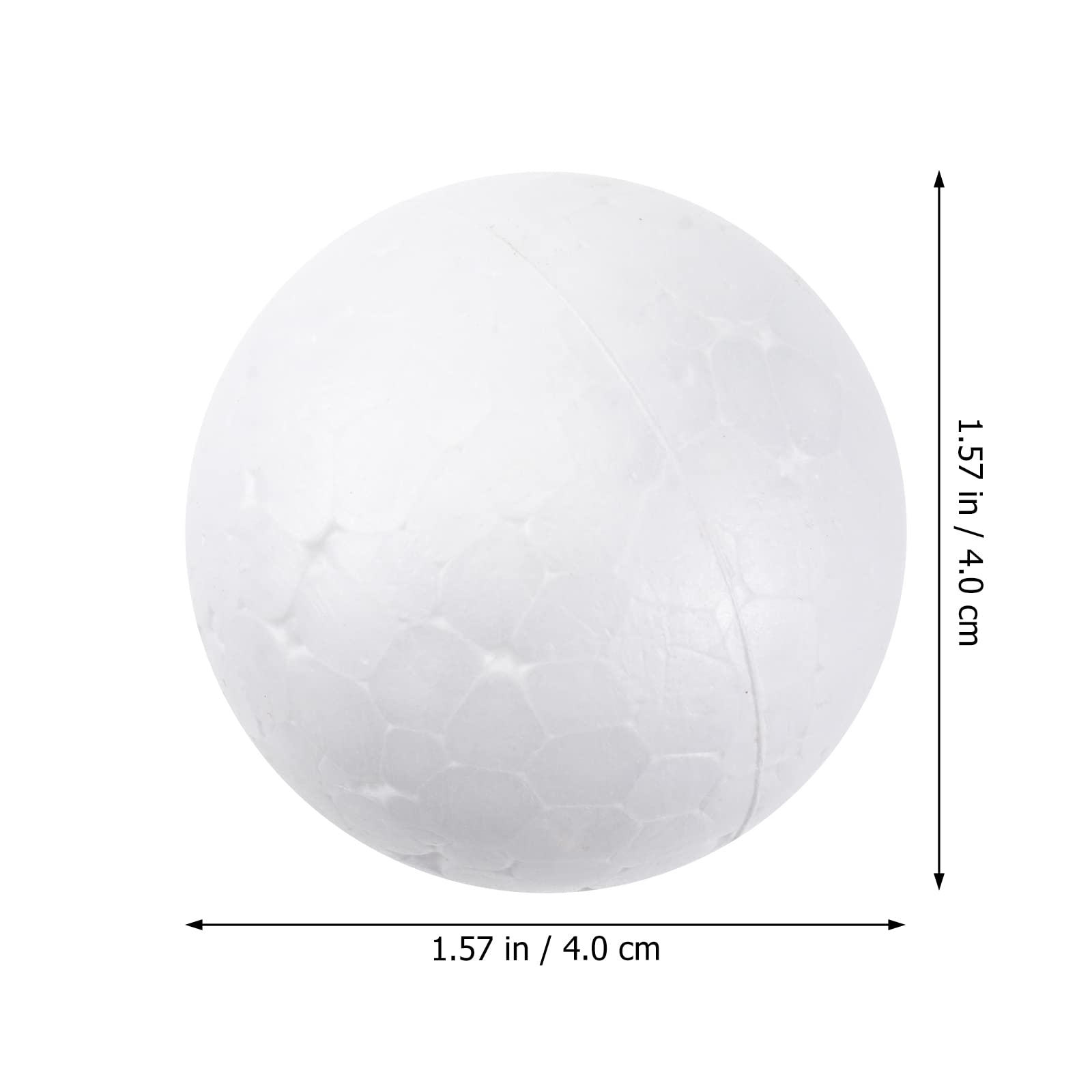 100pcs 1.57 Inch White Foam Balls - Polystyrene Craft Balls for DIY Christmas Snowballs, Wedding Decorations, Party Supplies - Perfect for Holiday Crafts, Ornaments, and Centerpieces