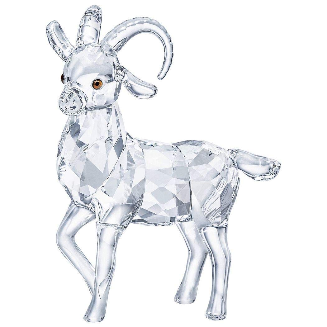 Swarovski Clear Ibex Christmas Ornament - Handcrafted Crystal Figurine for Holiday Tree Decor & Festive Collectibles | Perfect for Christmas Gifts, Home Decor, and Holiday Displays