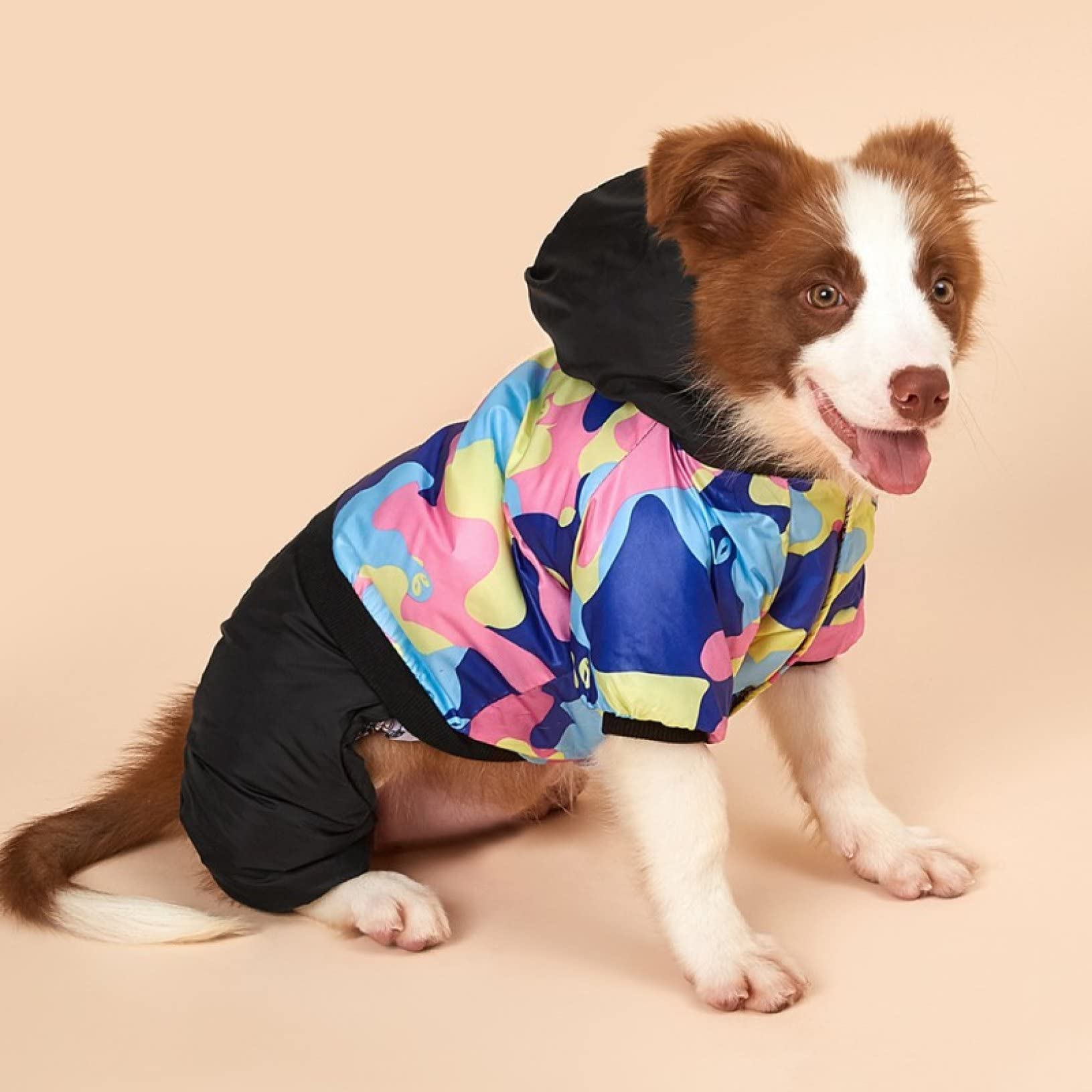 Winter Warm Windproof Thickened Camouflage Dog Hoodie & Jumpsuit - Cozy Pet Overalls for Small Dogs | Perfect for Outdoor Walks, Cold Weather & Adventure