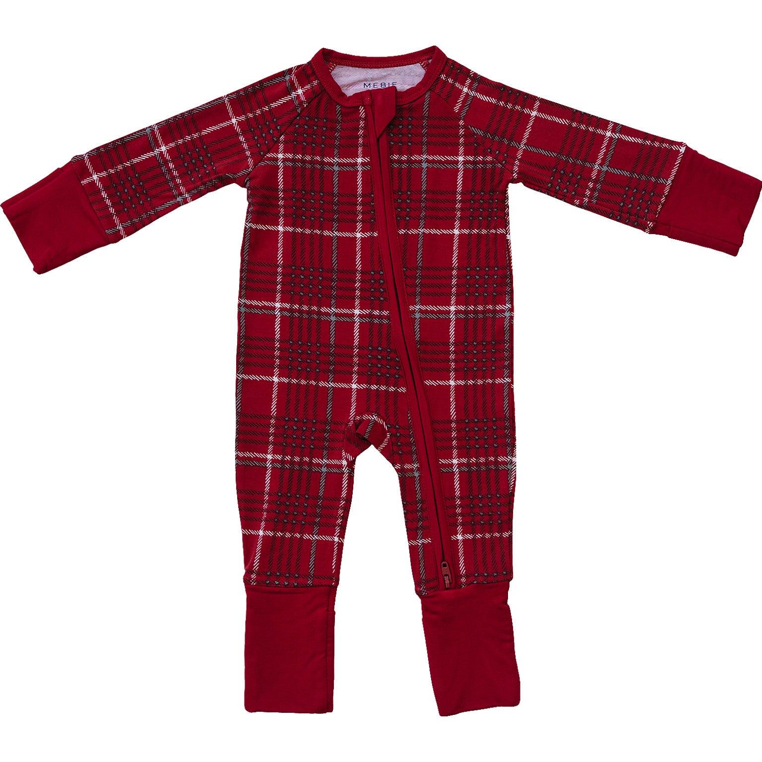 Red Plaid Bamboo Zipper - Stylish & Durable Bamboo Zipper for Bags, Jackets & DIY Projects | Perfect for Fashion Accessories & Crafting