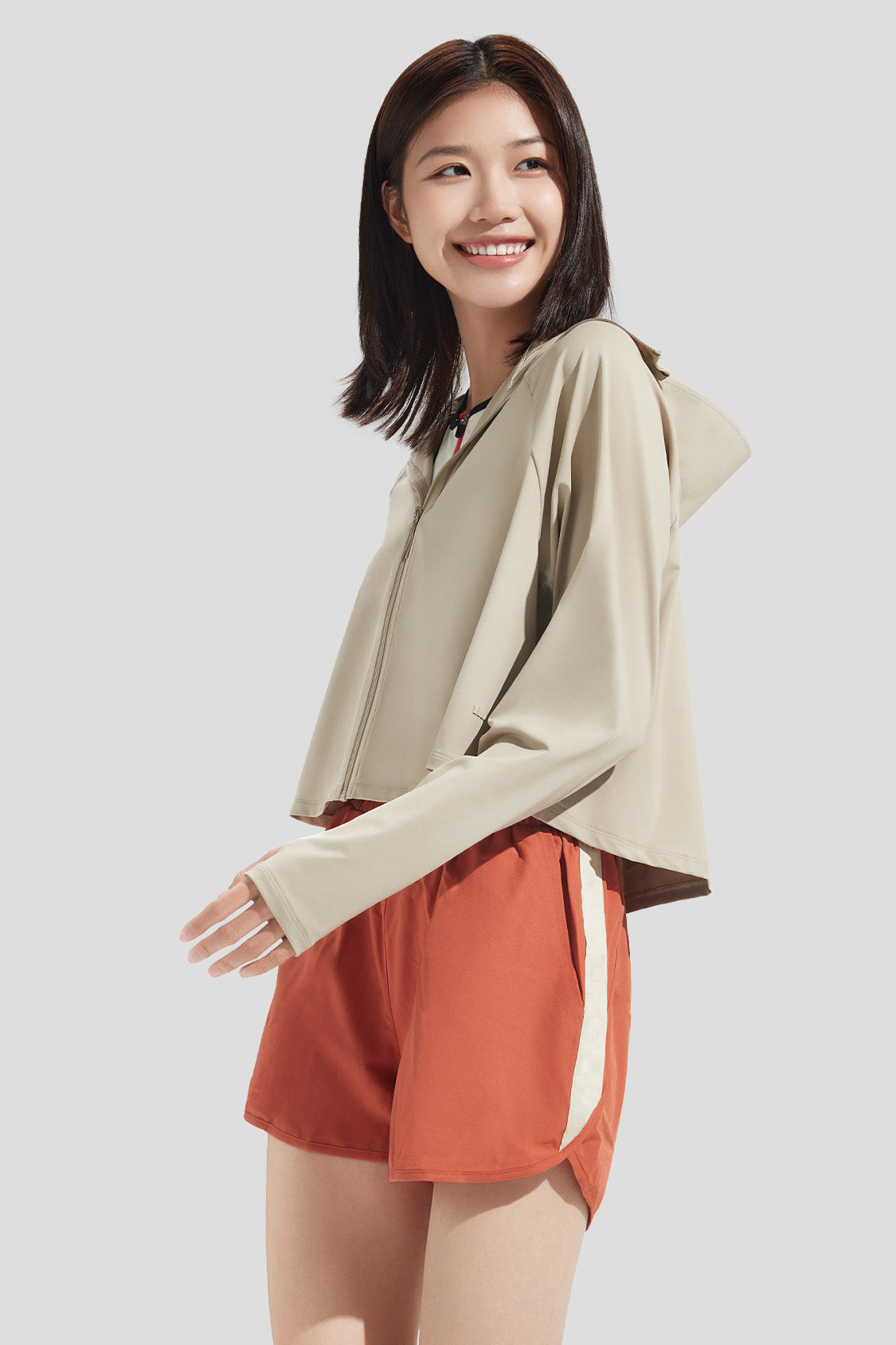 Binu Shade Women's Cooling Jacket UPF50+ Sun Protection - Lightweight Breathable Outdoor Sports & Summer Travel Wear