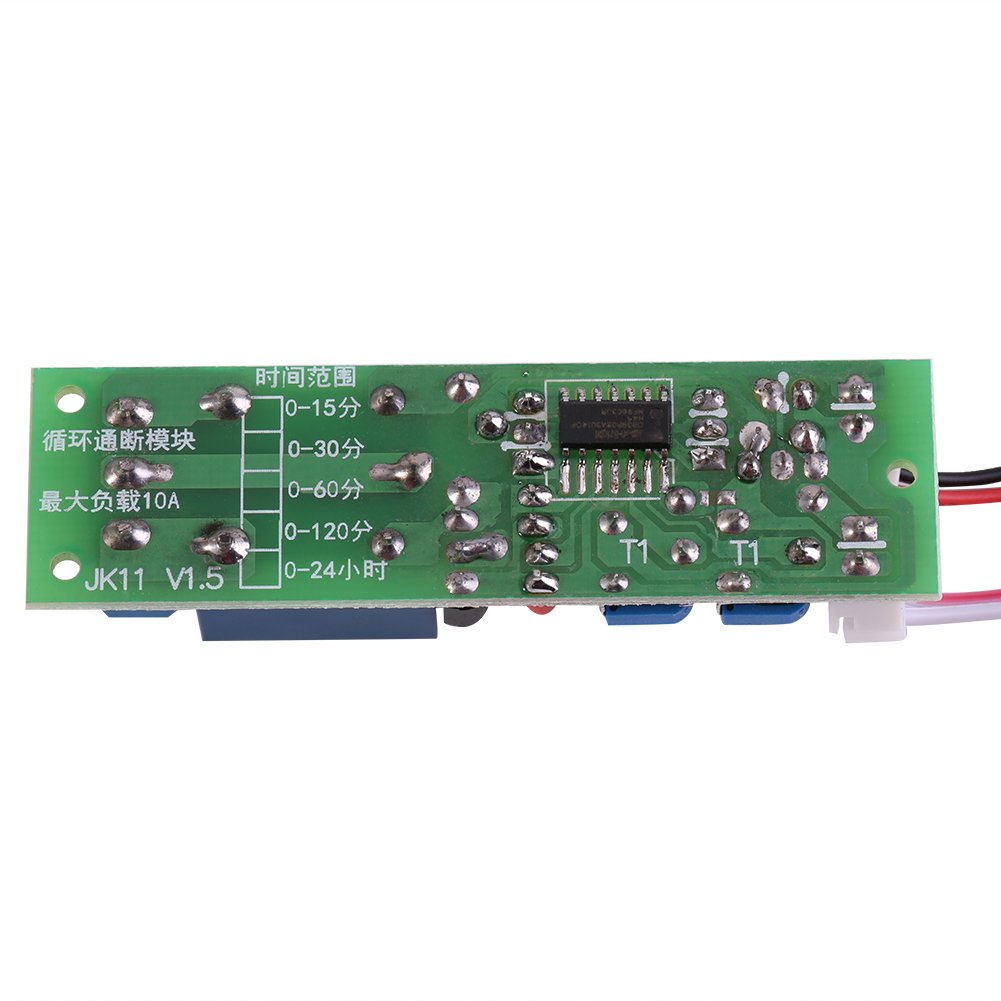 5V DC Adjustable Timer Relay Switch Module - On/Off Delay Timer (0-15 Minutes) for Home Automation, Industrial Control & DIY Electronics Projects