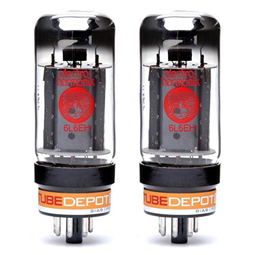 Electro-Harmonix 6L6 EH Power Vacuum Tube Pair - Premium Audio Tubes for Guitar Amps & Hi-Fi Systems - Perfect for Musicians & Audiophiles