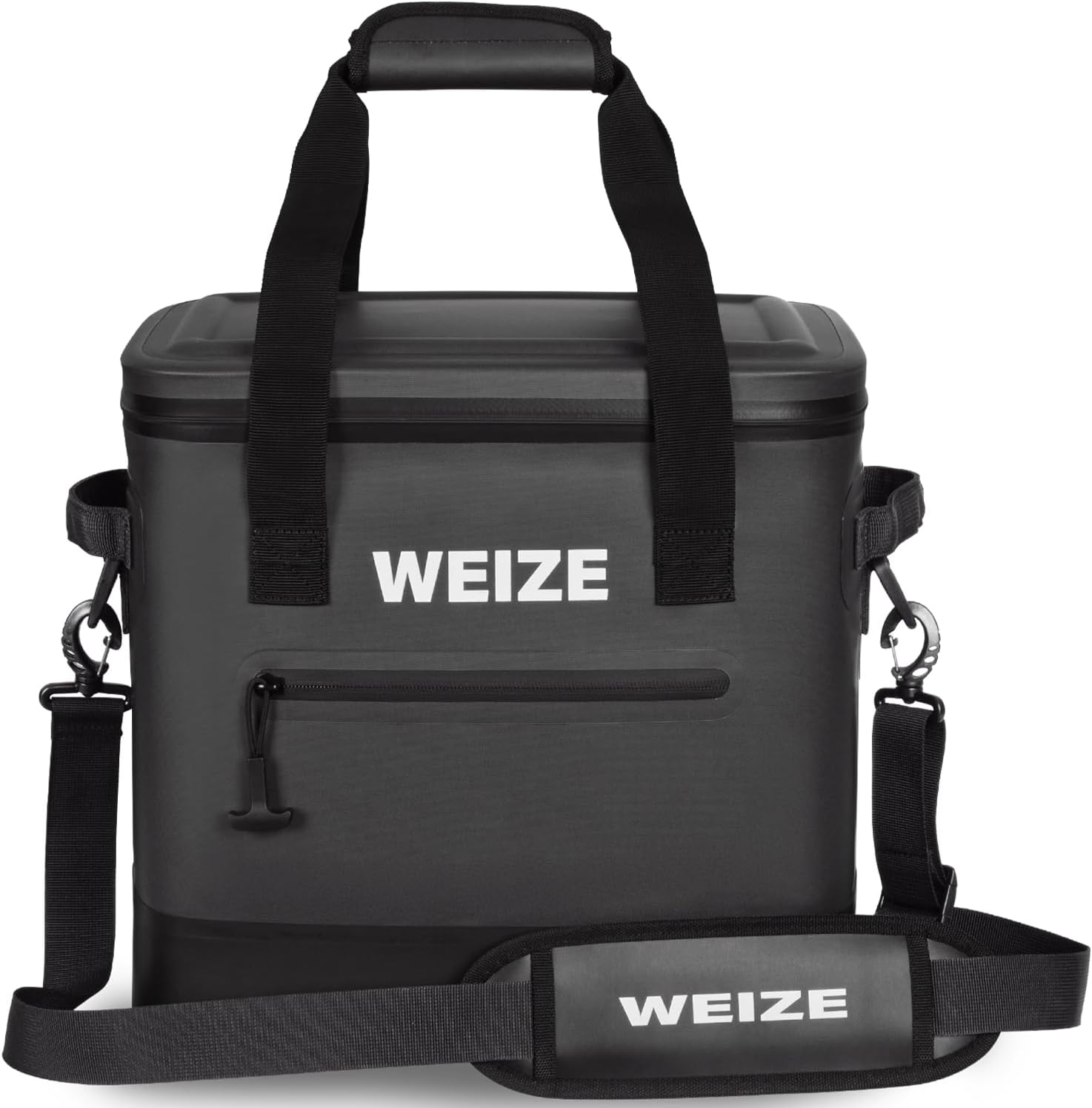 WEIZE 24 Can Soft Cooler - 15L Insulated Leak Proof Floating Ice Chest with Heavy Duty Zipper, Portable Lunch Bag for Camping, Beach, Picnic & Outdoor Activities