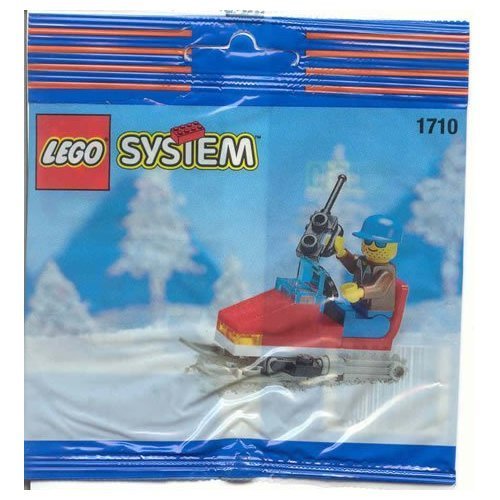 LEGO 1710 Snow Mobile Scooter Building Kit - Vintage 1994 Collectible Toy for Kids & Adults - Perfect for Winter Play, LEGO Collections & Nostalgic Gift Giving