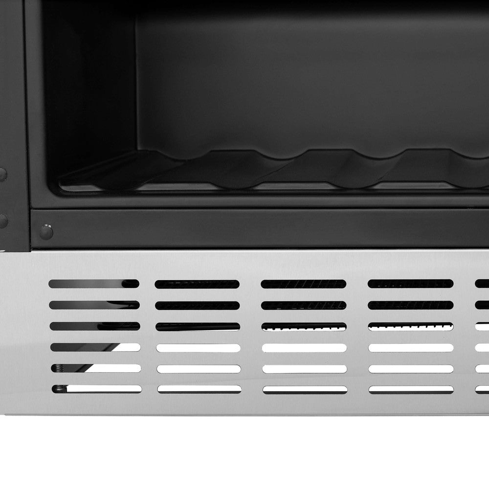 ZLINE Autograph Edition 24 Inch Stainless Steel Beverage Cooler with Matte Black Accents - 154 Can Capacity - Perfect for Home Bar, Man Cave, Office or Outdoor Entertaining (RBVZ US 24 MB)
