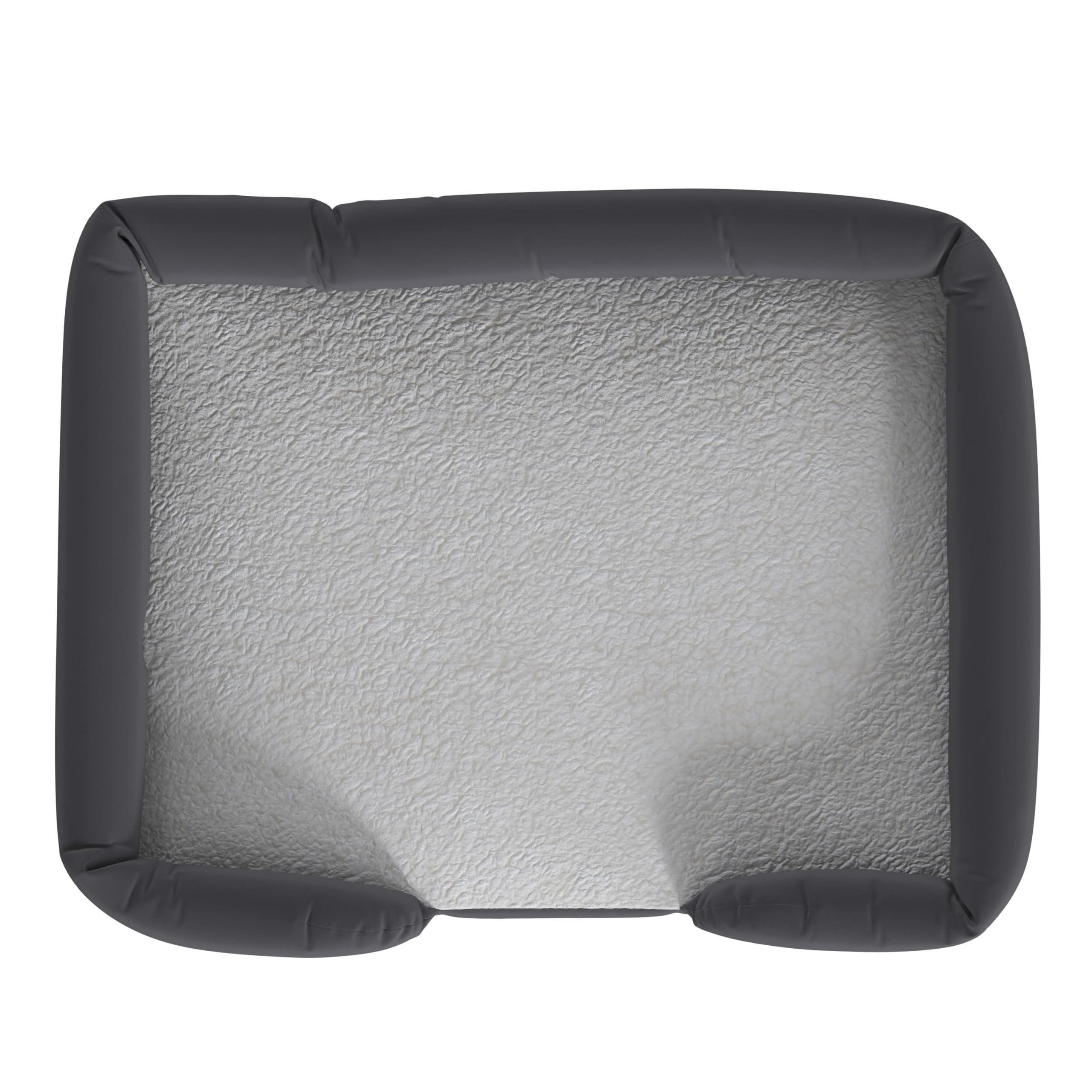Orthopedic Memory Foam Dog Bed for Medium Breeds - Washable Gray Polyester Cover, Non-Slip Bottom - 36