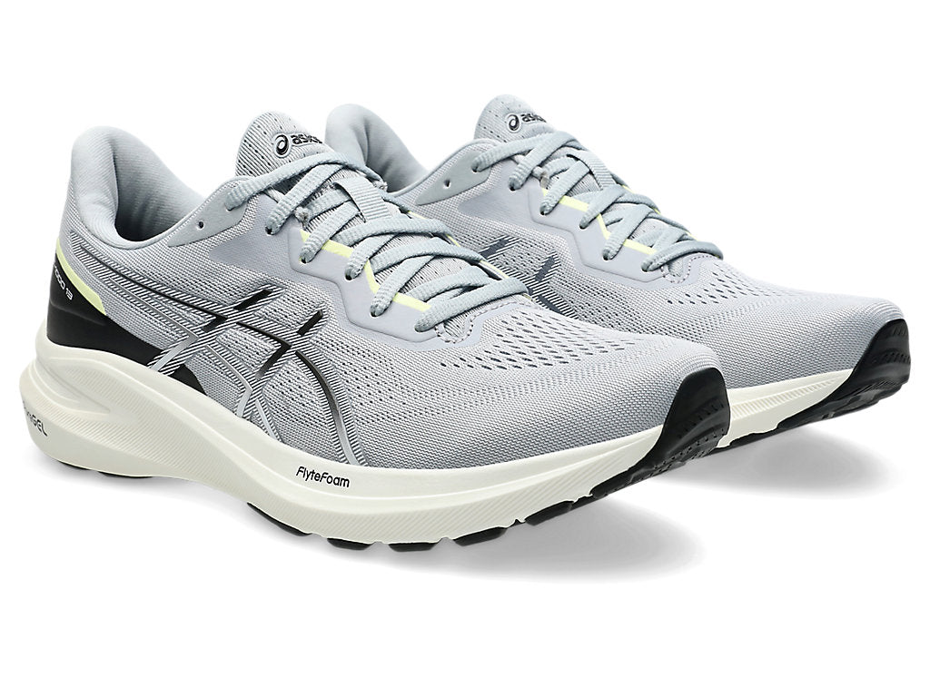 ASICS Men's GT-1000 13 Running Shoes - Grey/Black - Lightweight, Cushioned & Durable for Road Running, Jogging & Gym Workouts