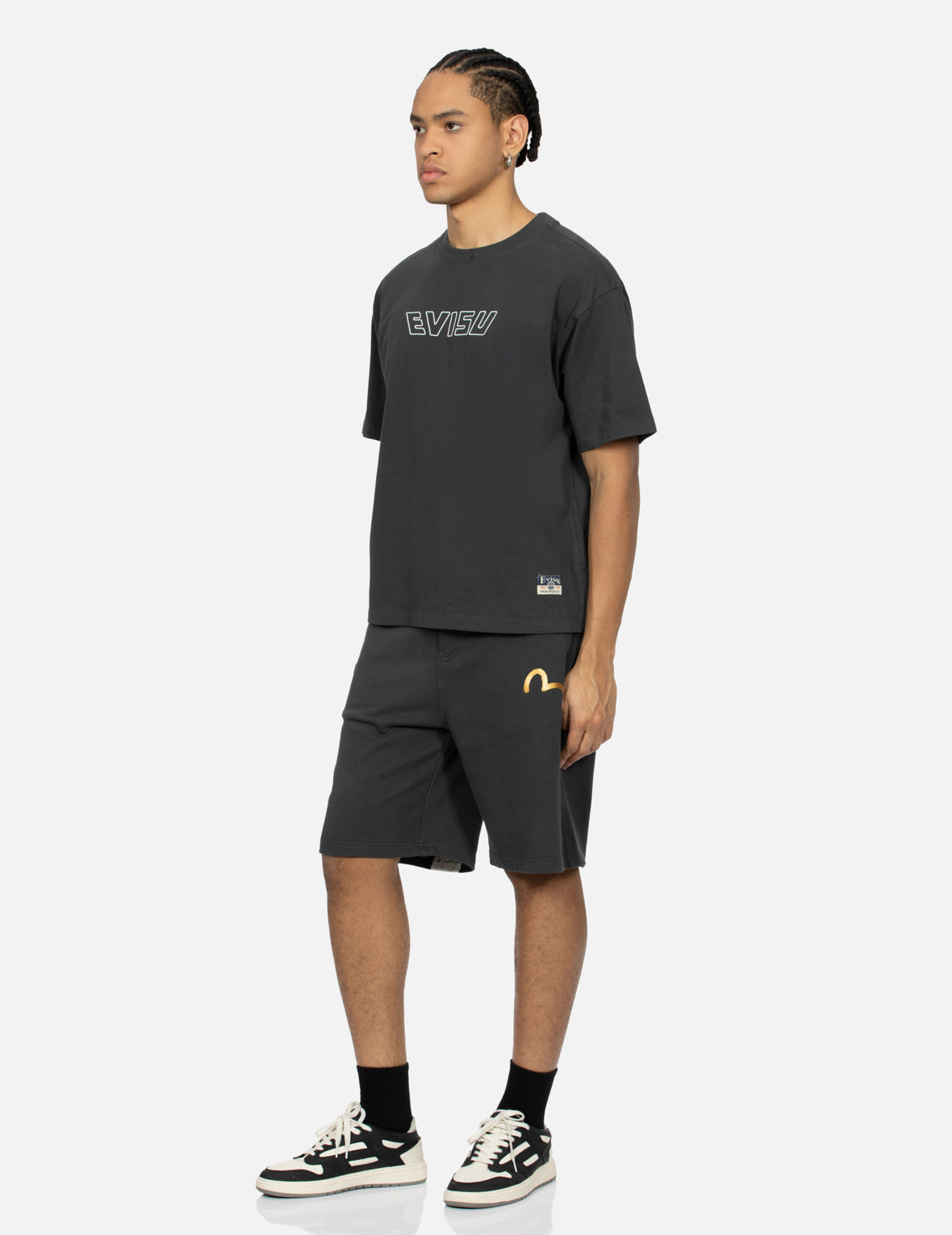 Custom Logo Embroidery T-Shirt with Seagull & Carp Print - Relaxed Fit for Men & Women - Perfect for Casual Wear, Beach Outings & Outdoor Activities