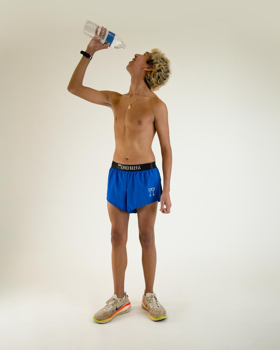 Royal Blue Men's 2 Split Running Shorts - Lightweight Quick-Dry Athletic Shorts for Gym, Workout & Outdoor Sports