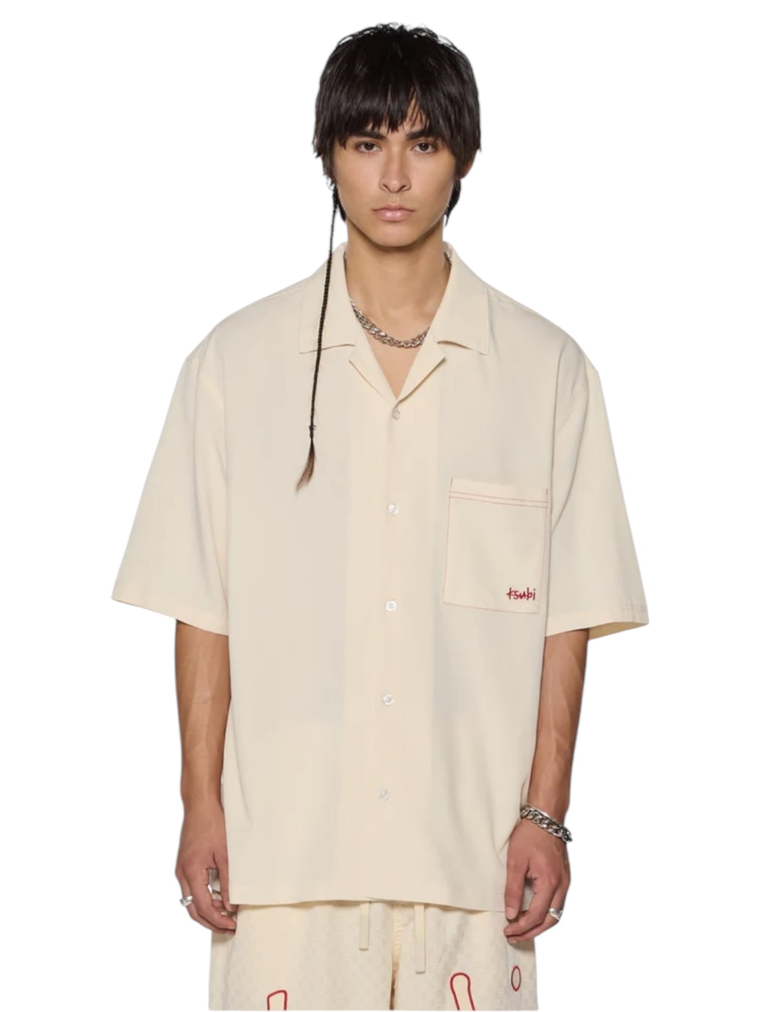 Ksubi 1999 Diner Short Sleeve Shirt in Ecru - Vintage Inspired Casual Top for Men | Perfect for Streetwear, Summer Outfits & Retro Styling