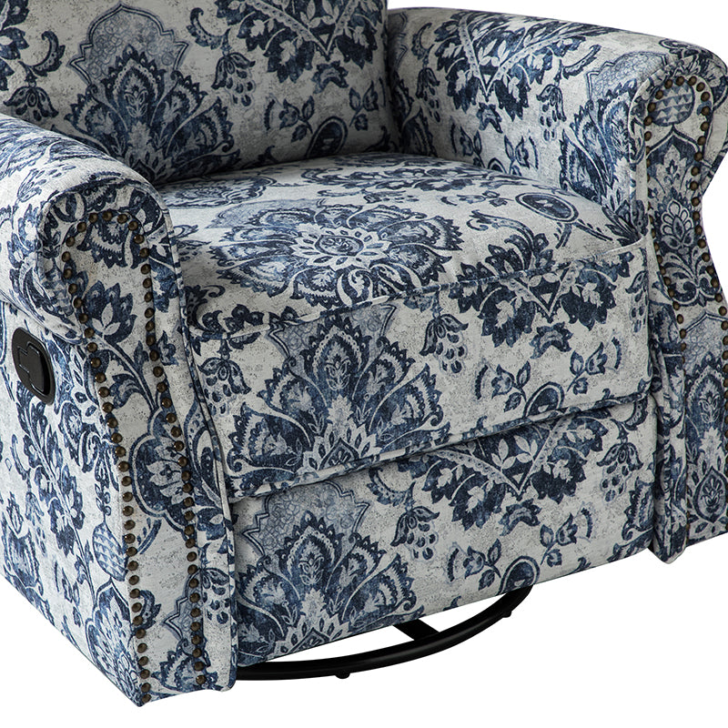 Comfortable Nikola Swivel Glider Recliner Chair - 360° Rotation & Smooth Gliding Motion - Perfect for Living Room, Nursery, or Home Theater Relaxation