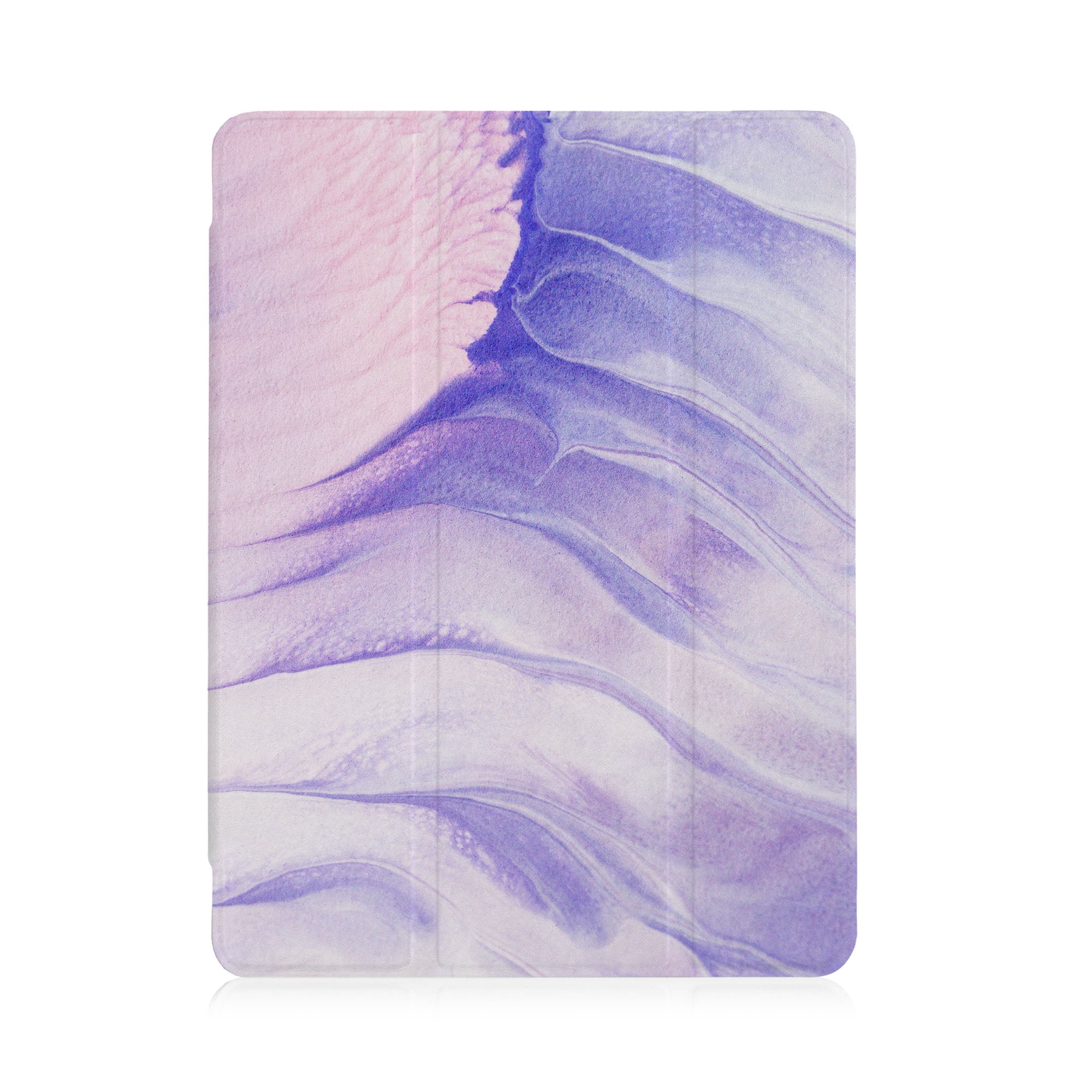 Premium iPad See-Through Case with Oil Painting Abstract Design - Perfect for Home, Office & Travel Protection