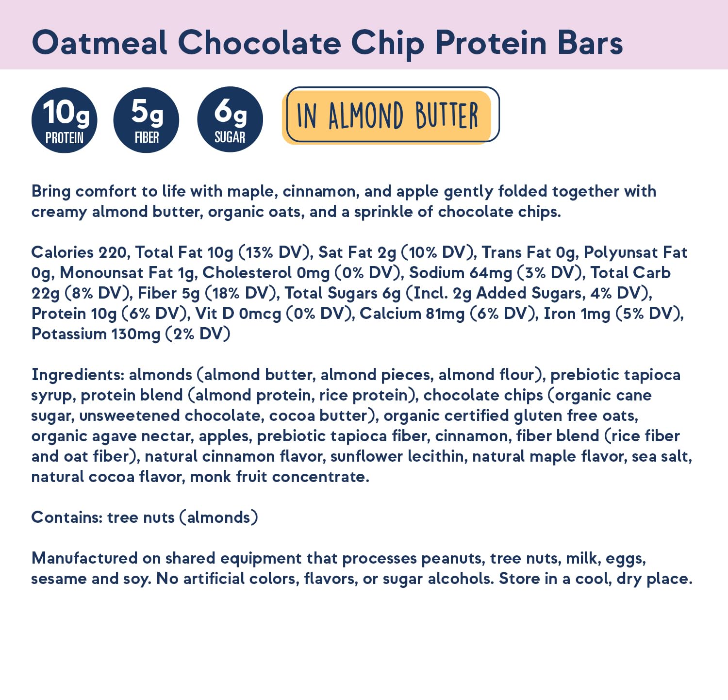 Zing Oatmeal Chocolate Chip Vegan Protein Bars - Gluten Free, High Protein & Fiber, Dairy Free, Plant Based, Kosher, Low Sugar, No Sugar Alcohols (12 Count) - Perfect for Post-Workout Recovery & Healthy Snacking On-The-Go