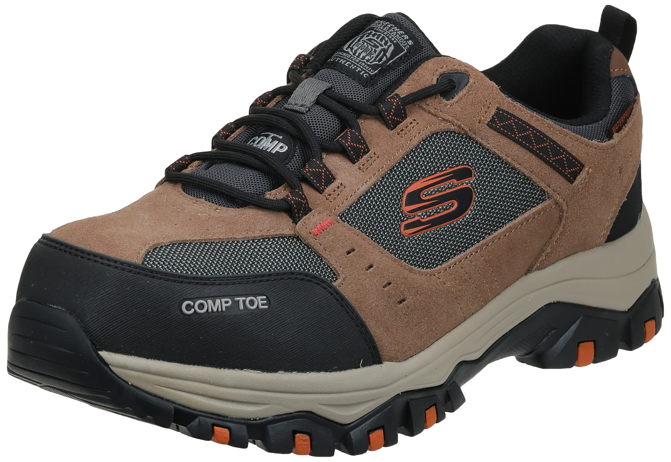 Skechers Men's Greetah Construction Shoes - Lightweight Work Shoes for Men with Slip-Resistant Outsole | Ideal for Construction Workers, Electricians & Outdoor Laborers