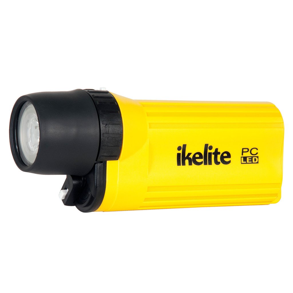 Ikelite PC LED Waterproof Flashlight - Diving Light for Scuba, Snorkeling & Underwater Photography | Yellow