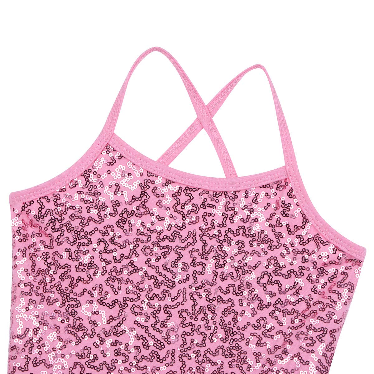 Yartina Girls Ballet Dance Leotard with Shiny Sequins & Tutu Skirt - Sparkly Gymnastics Costume for Ballerinas, Dance Recitals & Performance Wear - Perfect for Ballet Classes, Dance Competitions & Special Occasions