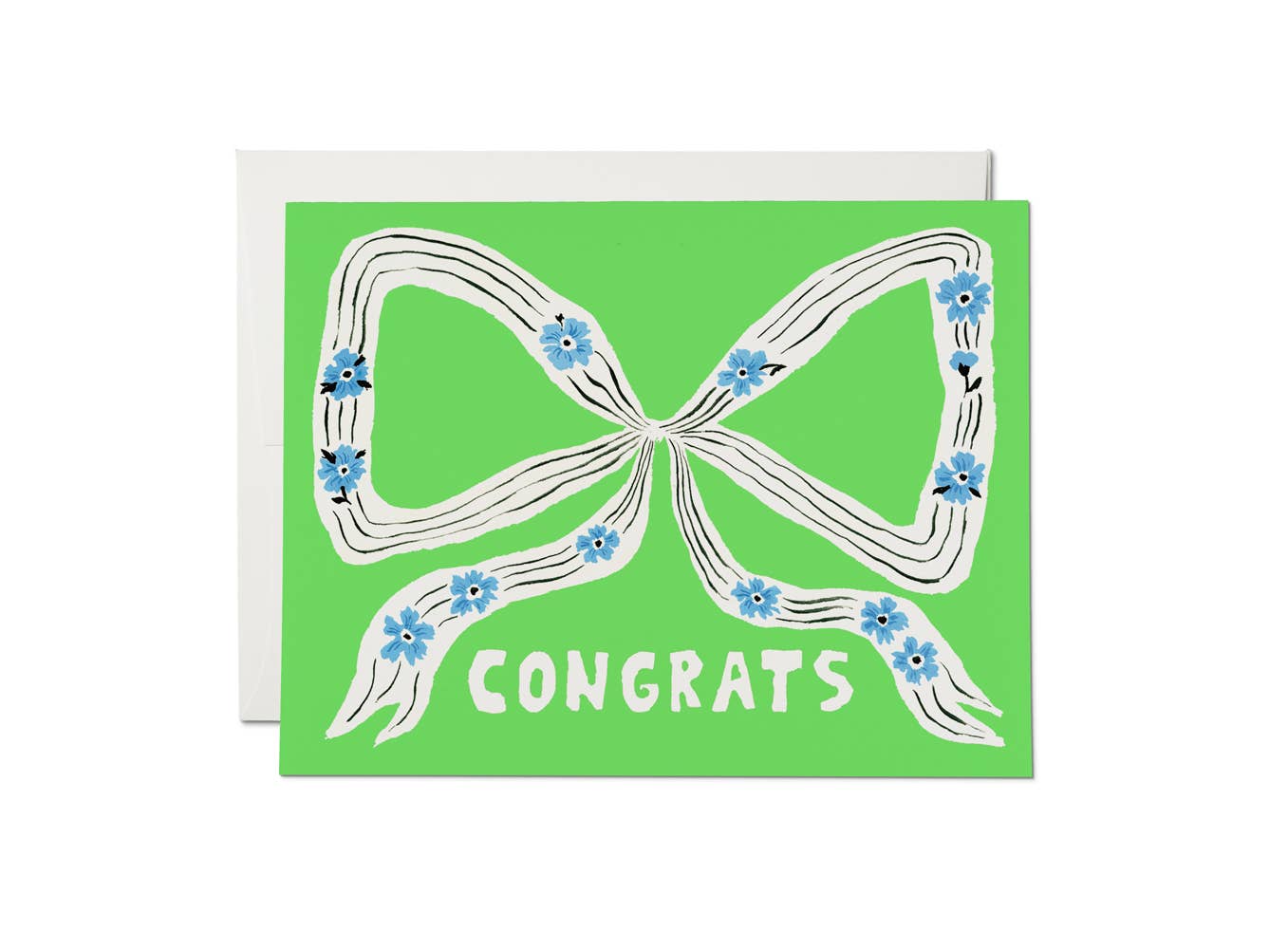 Perfect Bow Congratulations Greeting Card - Elegant Design for Birthdays, Graduations & Special Occasions
