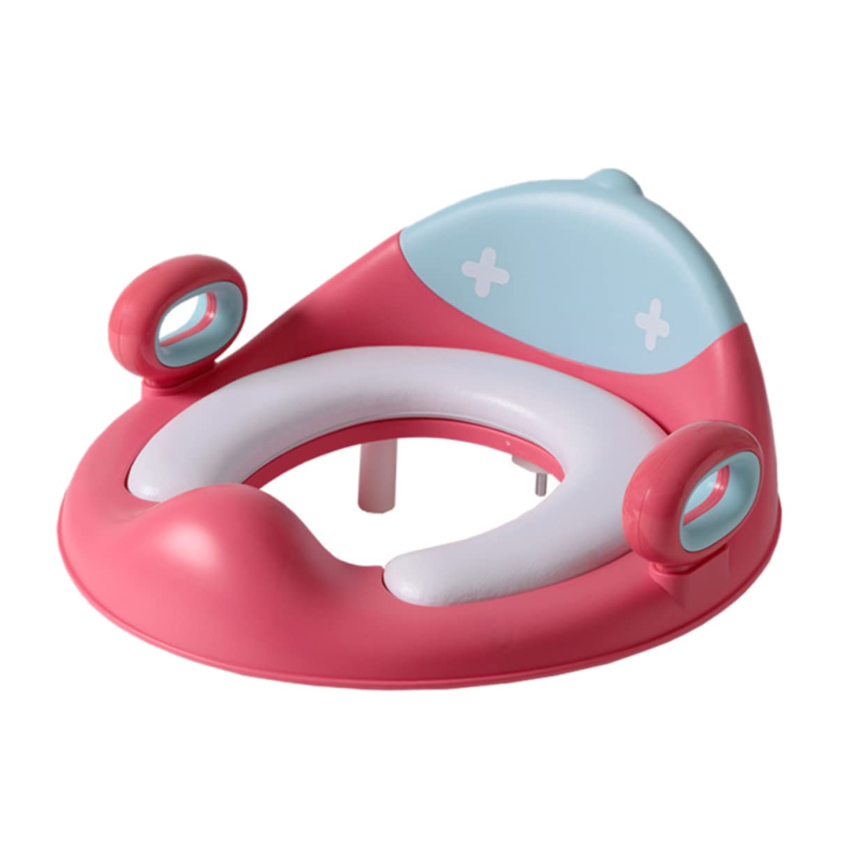 IWOWHERO Qv Baby Potty Training Toilet Seat with Handle - Foldable Toddler Potty Chair for Easy Storage & Travel - Perfect for Home, Daycare & On-the-Go Use