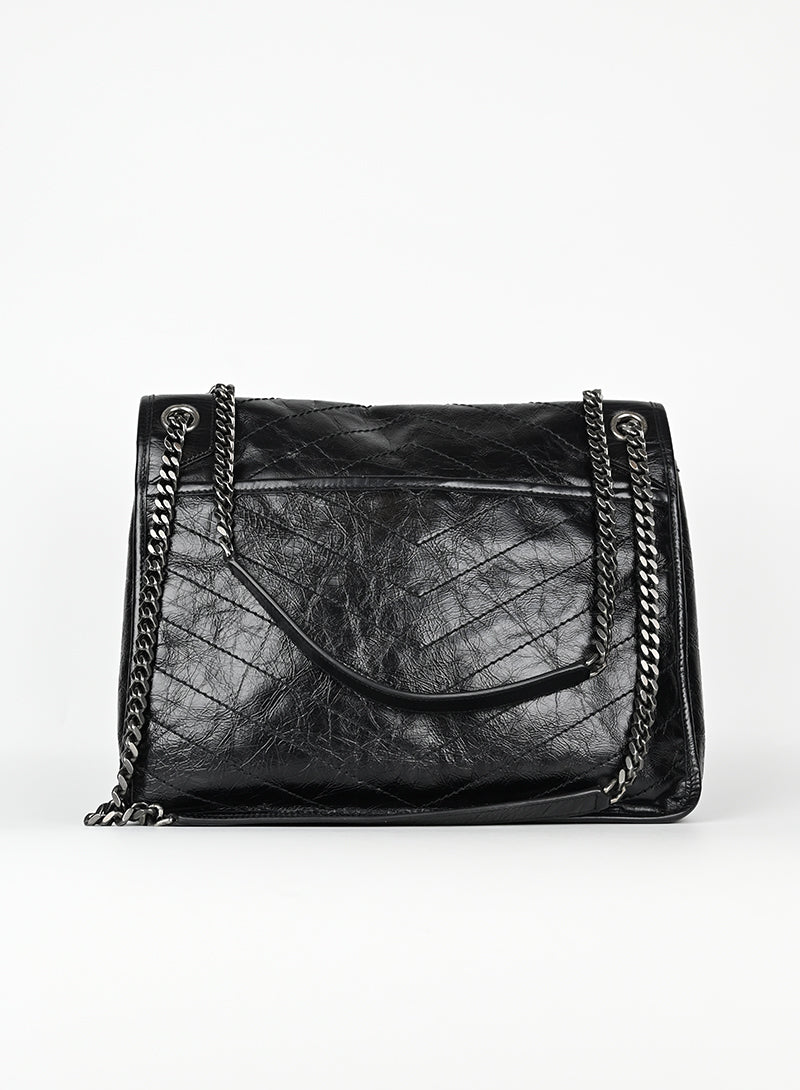 Saint Laurent Niki Medium Black Leather Handbag - Luxury Crossbody Bag for Women, Perfect for Work, Travel & Evening Events