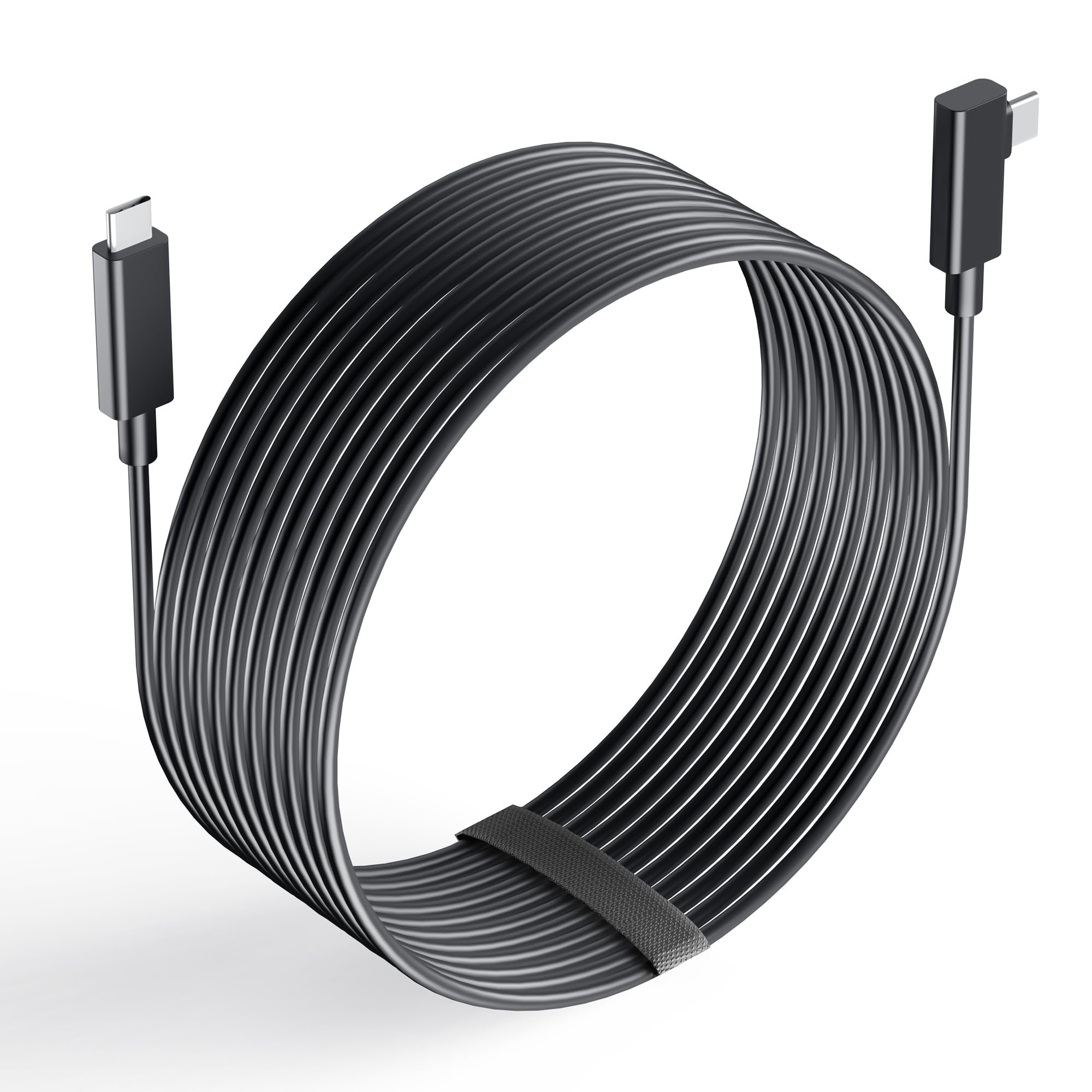 16FT USB 3.1 Type C to C Fiber Optic Link Cable for Meta Quest 3S/Quest 3/Oculus Quest 2/Pro - High Speed PC VR Data Transfer, No Frame Drops, Supports Charging - Perfect for Steam VR Gaming & PC Virtual Reality Experiences