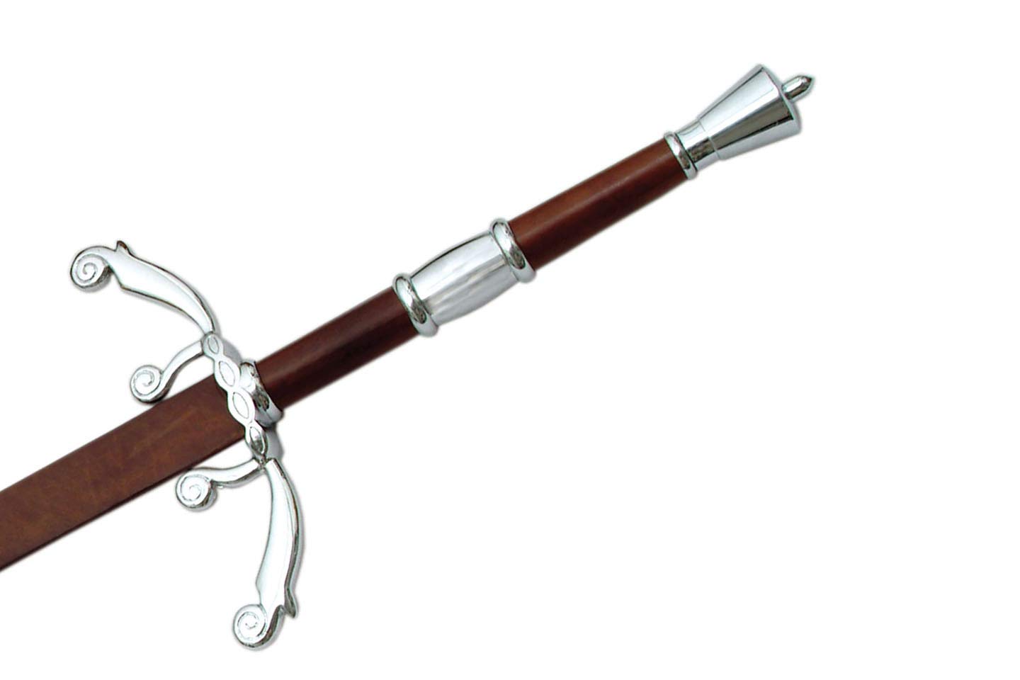 Szco Supplies Flamberge Sword 2 - Authentic Medieval Two-Handed Sword for Collectors & Cosplay | Perfect for Renaissance Fairs, LARP & Home Decor