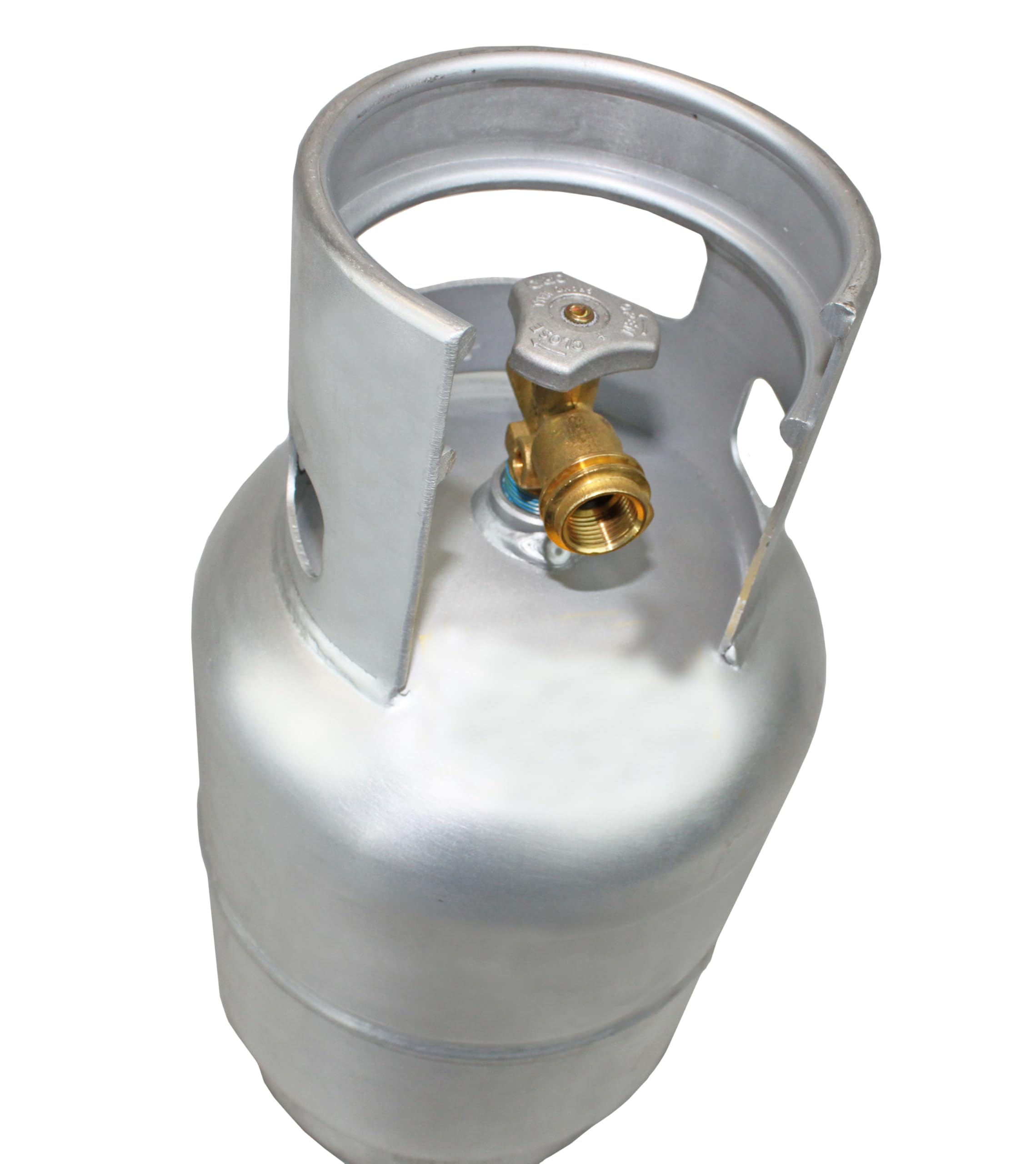 Flame King 10LB Aluminum Propane Tank with OPD Valve - Lightweight, Corrosion-Resistant, Rust-Free Propane Cylinder for Grilling, BBQs, Camping, Fishing & Outdoor Activities | Perfect for Backyard Cookouts, RV Trips, and Marine Use