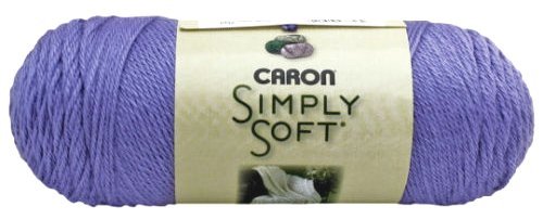 Premium Caron Simply Soft 100% Acrylic Yarn - Lavender Blue #9756 (6 oz Skein) - Soft & Durable Knitting & Crochet Yarn for Sweaters, Scarves, Baby Blankets & DIY Crafts